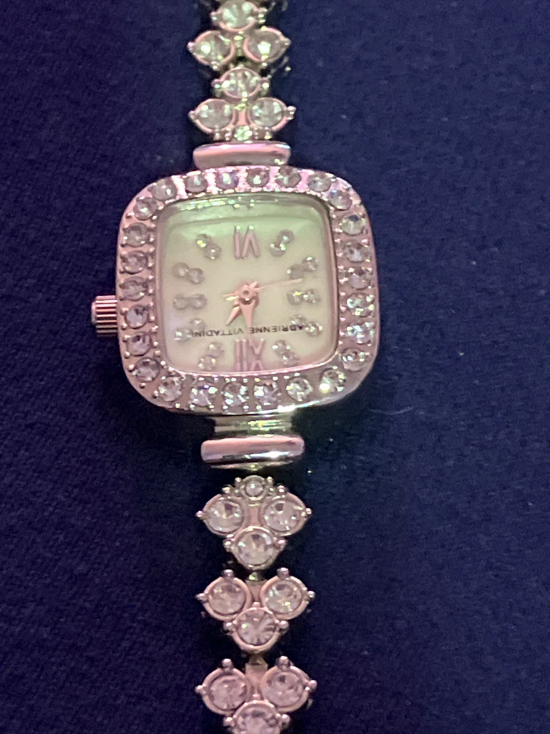Adrienne Vittadini Women's Crystal Bezel Watch