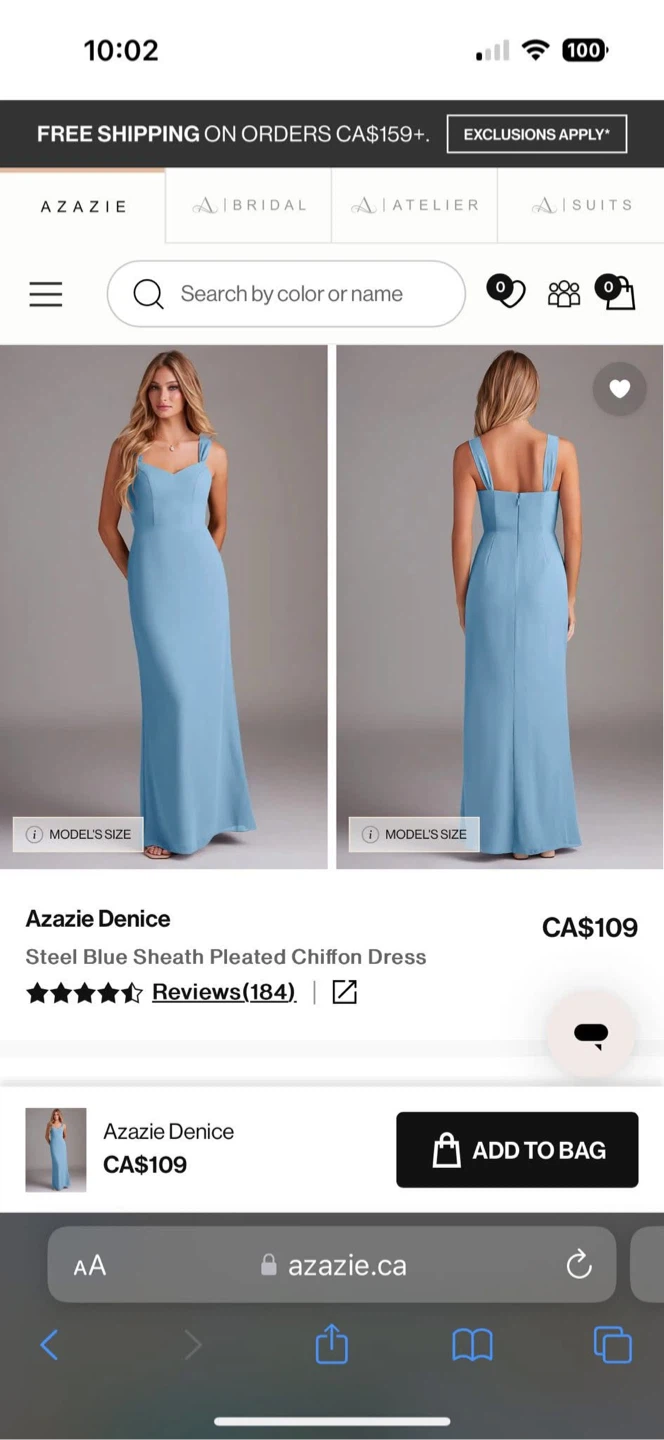 Azazie dresses brand new