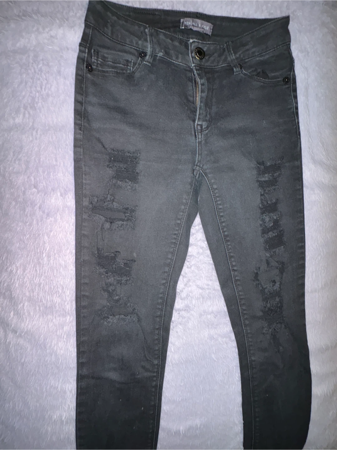 Kendall & Kylie Black Distressed Skinny Jeans - photo 4