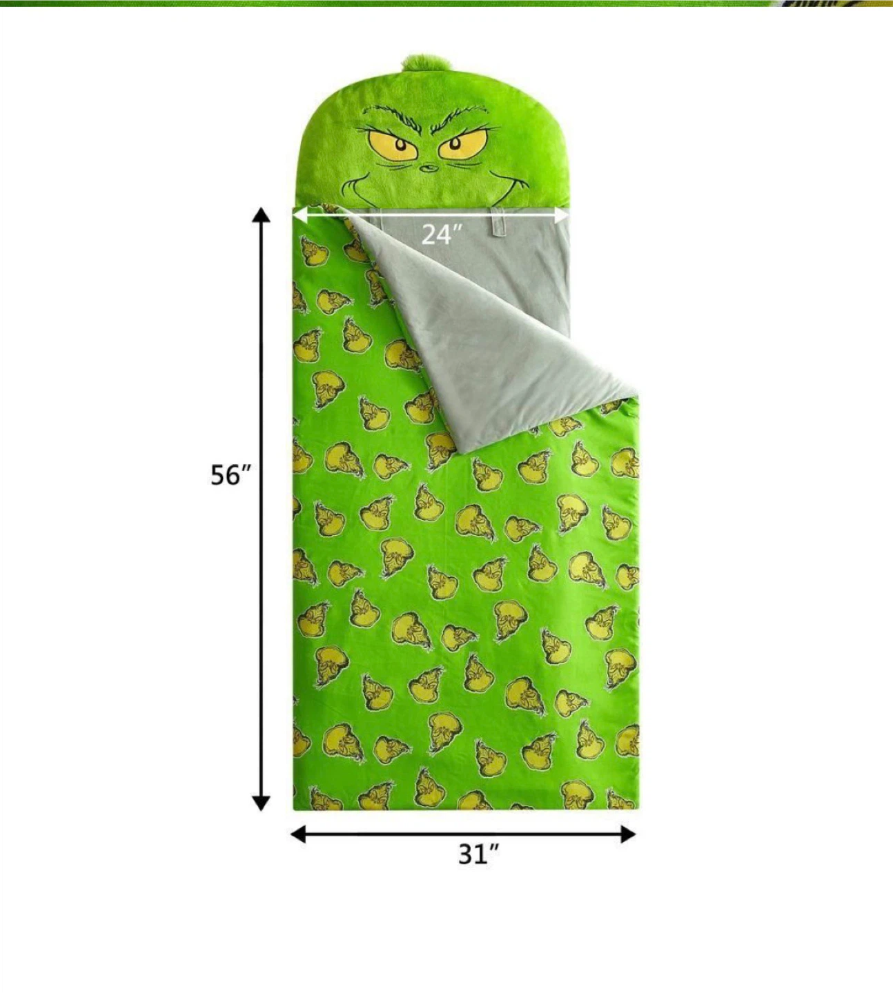 The Grinch Glow in the Dark Slumber Bag