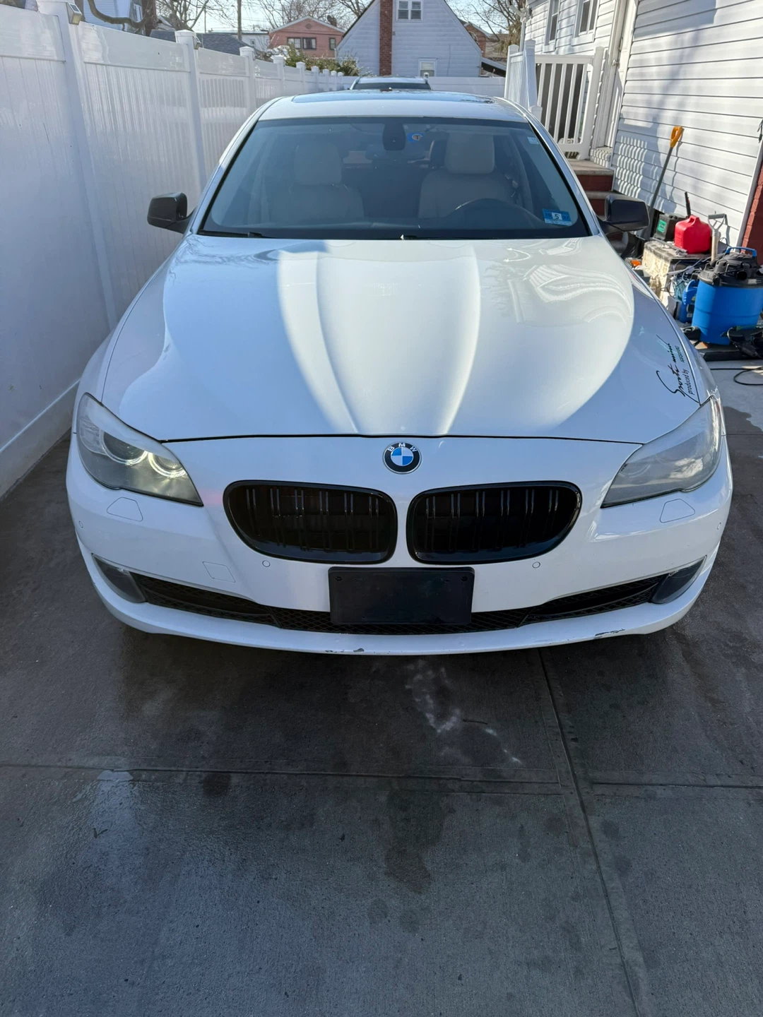 2012 White BMW 5 Series 528i sedan 115k miles - photo 2