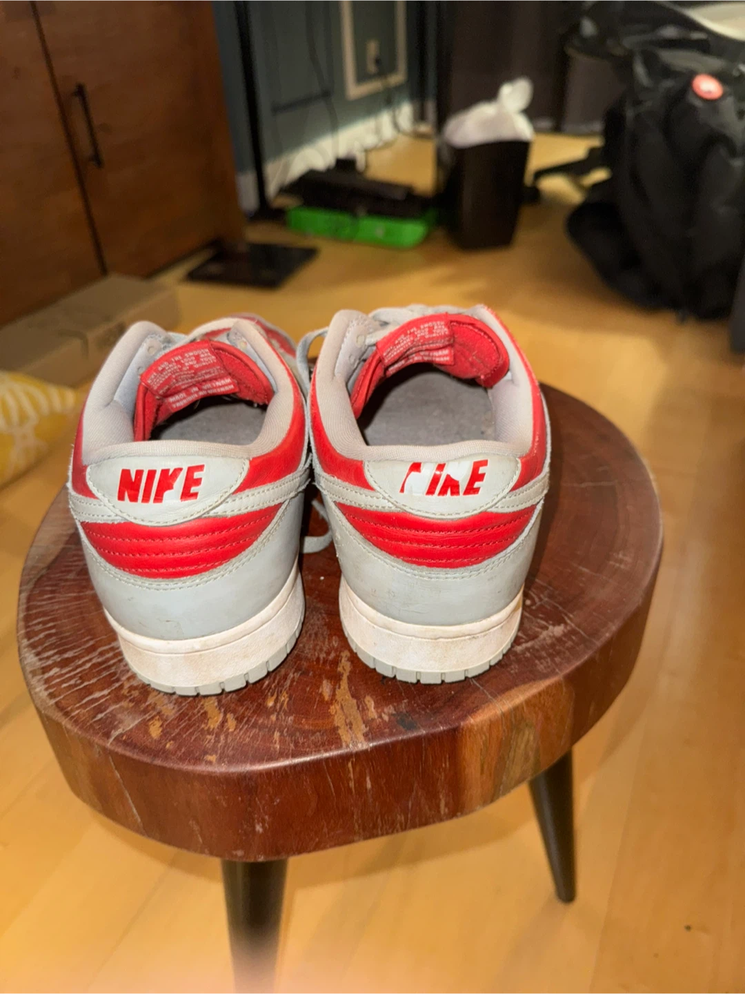 Nike Dunk Low Red and Grey Sneakers - photo 4