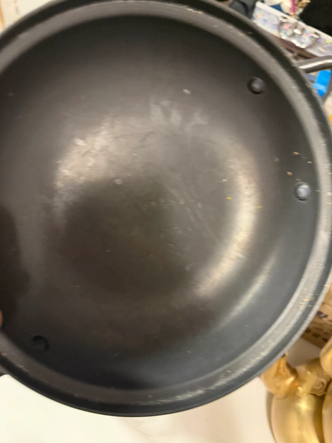 Lot of 7 Black Wok with Handles 10 inches - photo 5