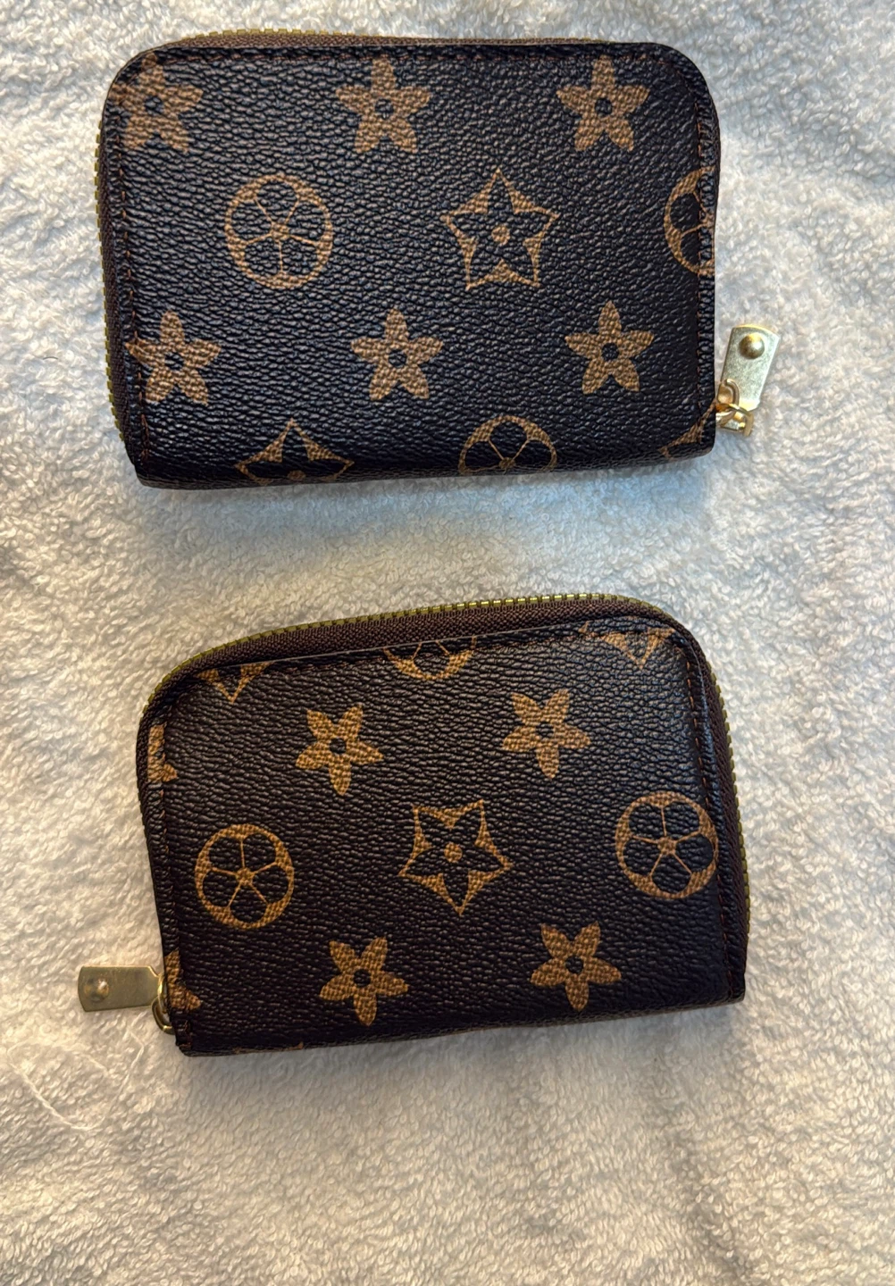 Brown Monogram Print Card Holder Wallet - photo 4