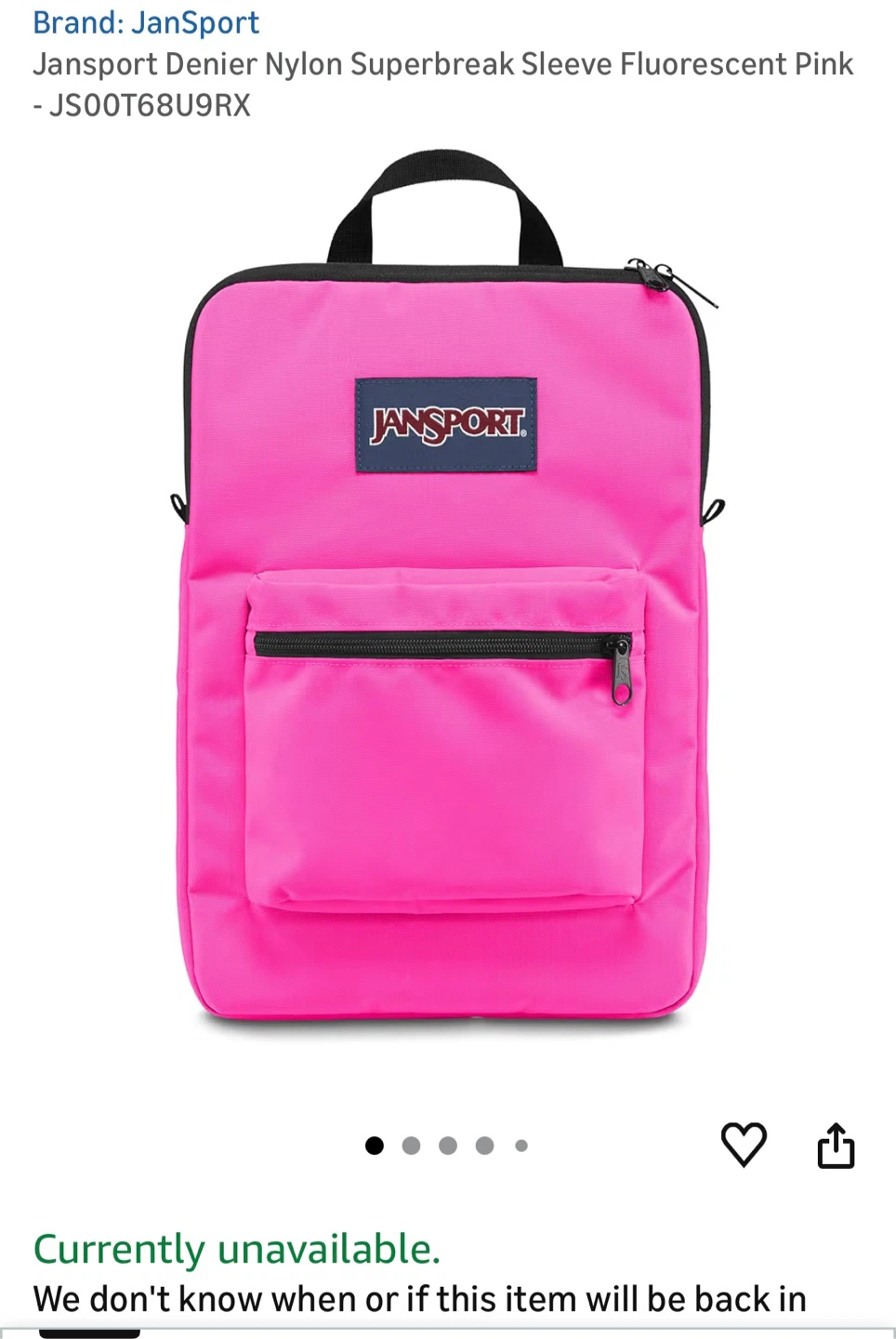 Jansport Pink Messenger Bag - photo 4