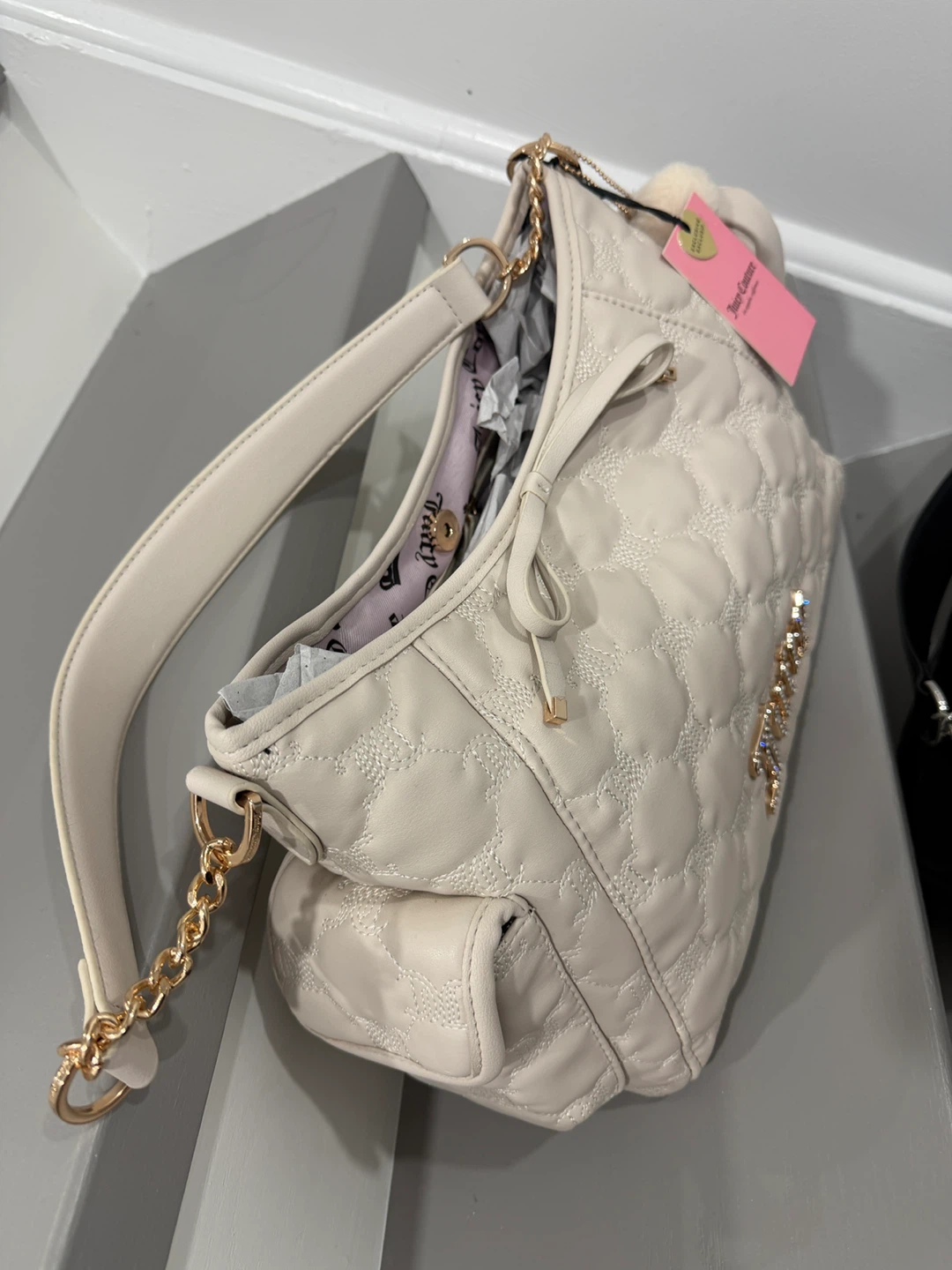 Juicy Couture Quilted Shoulder Bag with Pouch
