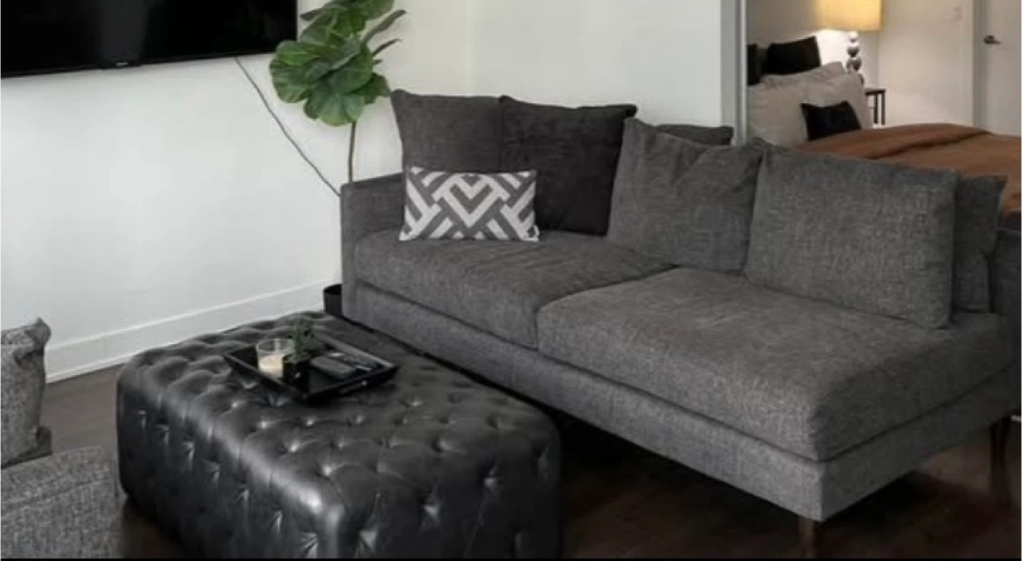 Large Tufted Ottoman/Table - Urban Barn