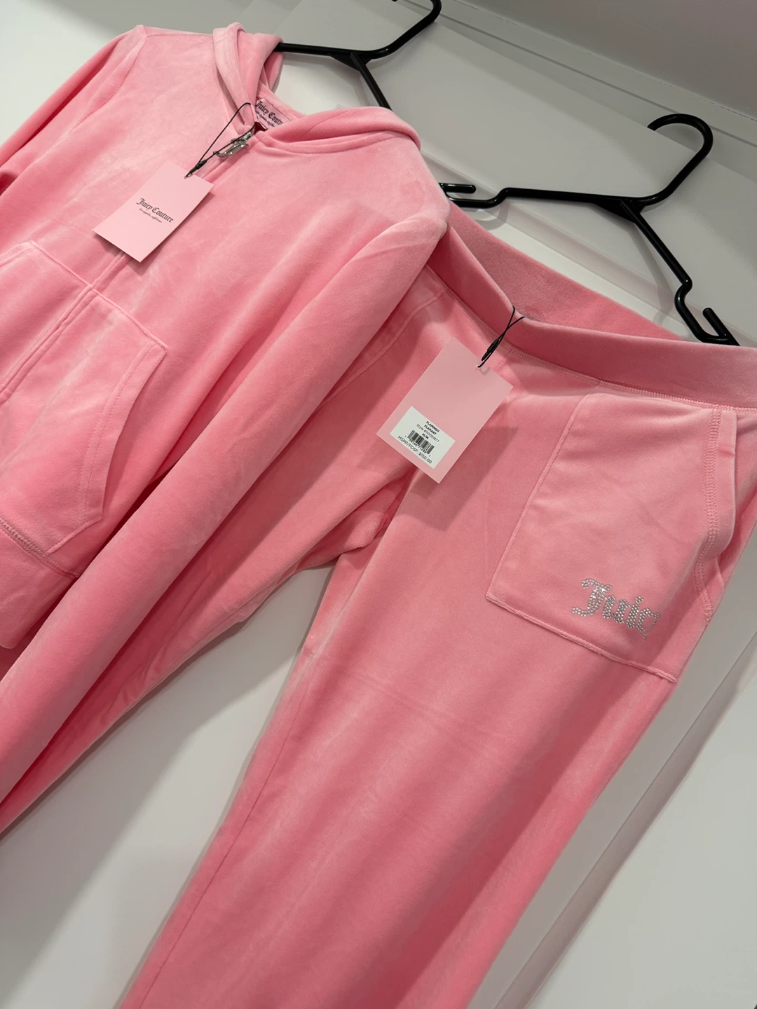 Medium Flamingo Juicy Couture Pink Velour Tracksuit - photo 4
