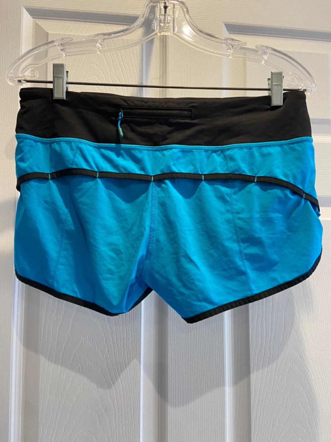Lululemon Running Shorts Blue Black Size 6 - photo 2