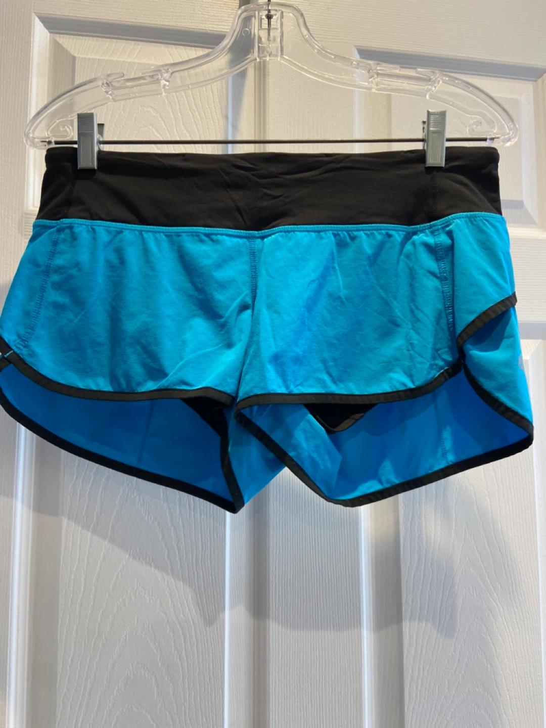 Lululemon Running Shorts Blue Black Size 6
