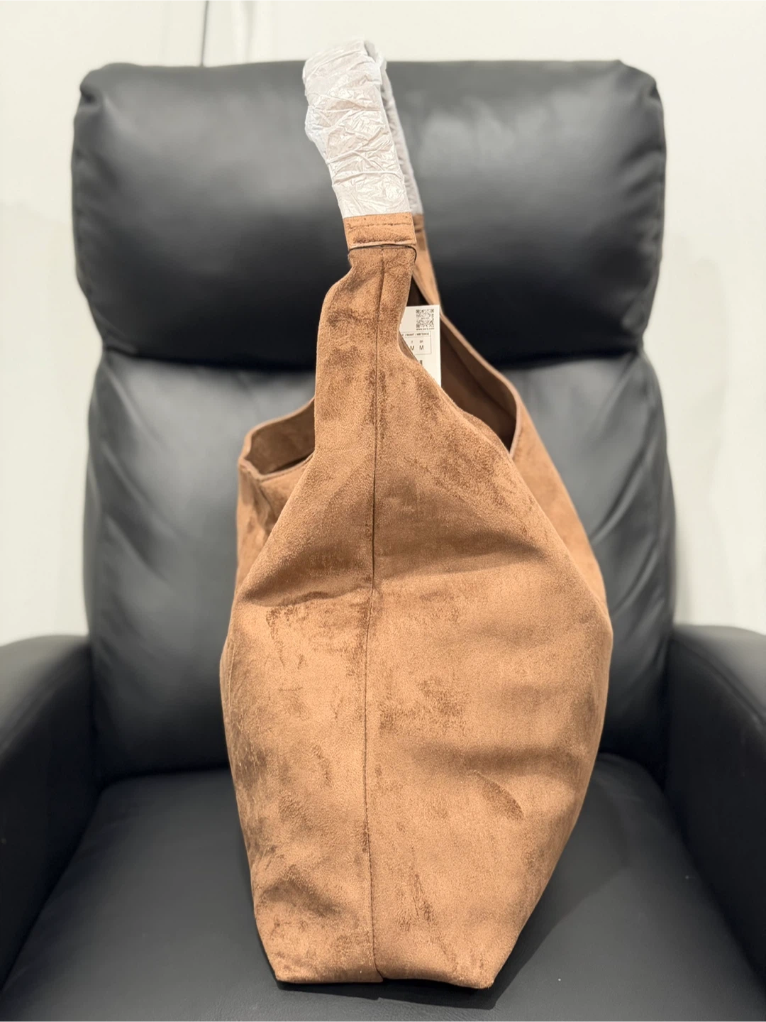 ZARA Brown Suede Hobo Bag - photo 4