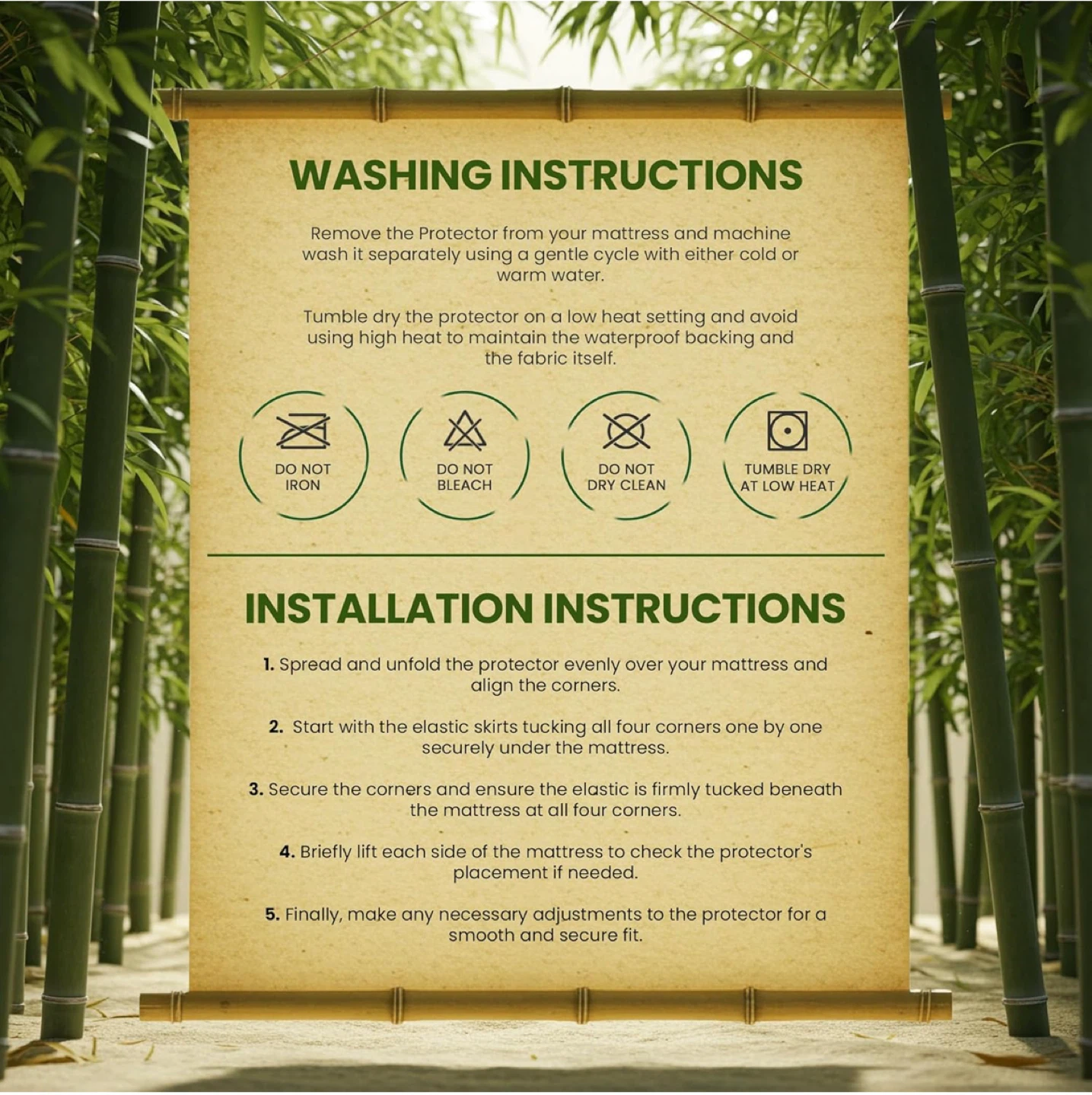 Queen size Bamboo Mattress Protector - photo 4