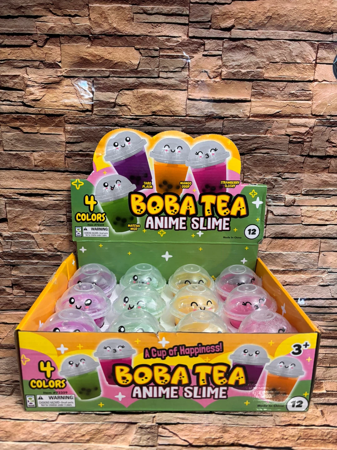 Boba Tea Anime Slime - 4 Colors