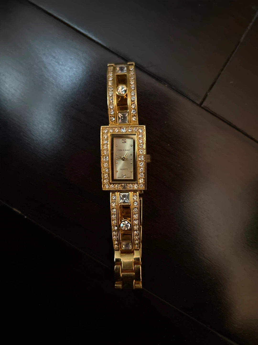 Cote d'Azur Women's Gold Tone Crystal Watch - photo 2
