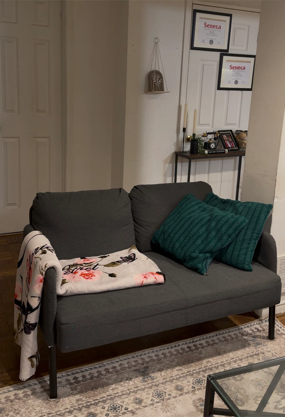 IKEA GLOSTAD Loveseat - Knisa dark gray