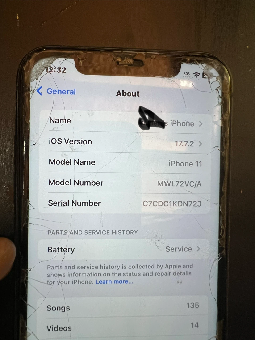 Apple iPhone 11 - Cracked Screen