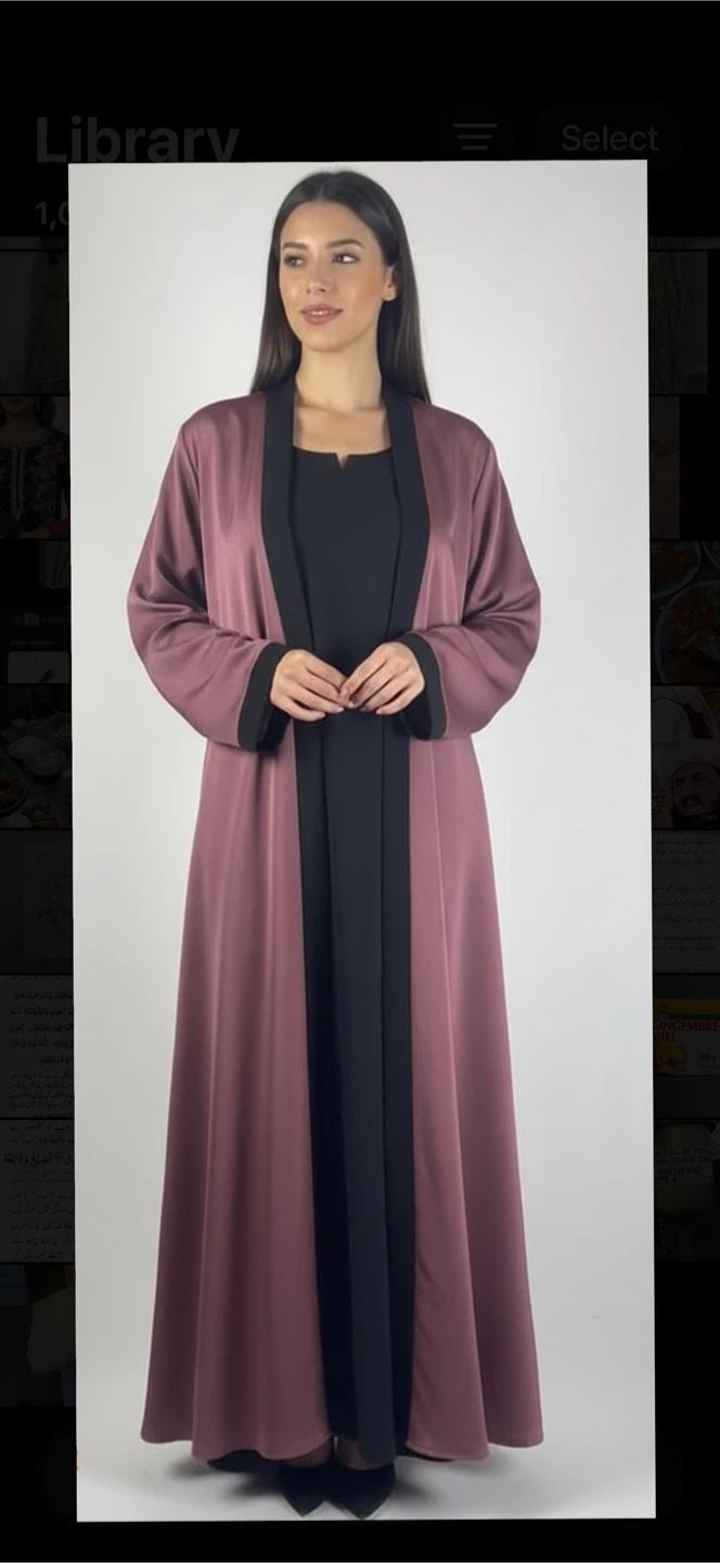 Elegant Layered Abaya