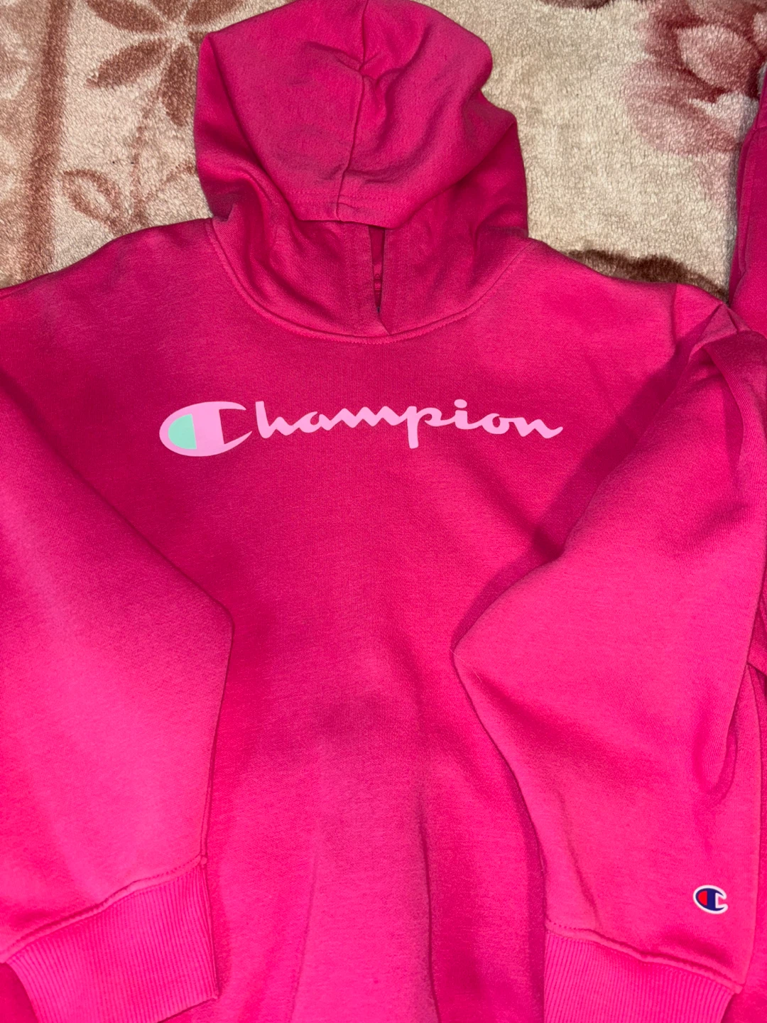 Champion Pink Hoodie and Jogger Set Kids Size 12 - photo 4