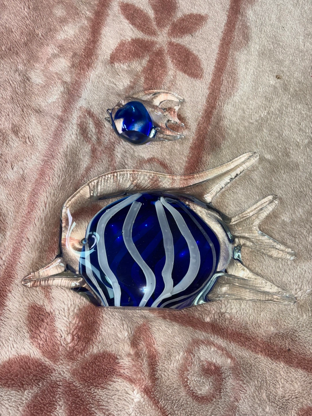 Glass Fish Figurines - Set of 2