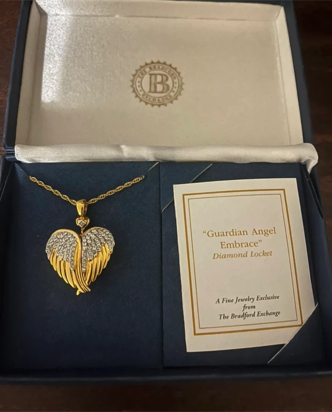 Guardian Angel Diamond Locket