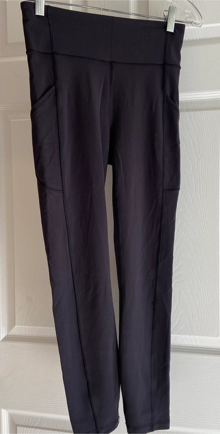 Lululemon Size 6 Fast and Free Leggings Black
