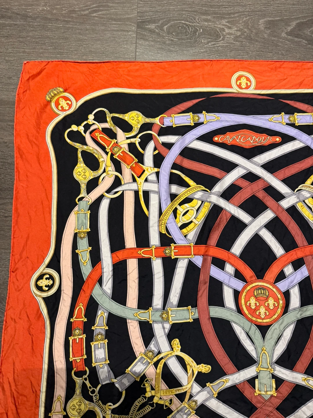 Hermès Paris Silk Scarf - "Cavalcadour" rare - photo 5
