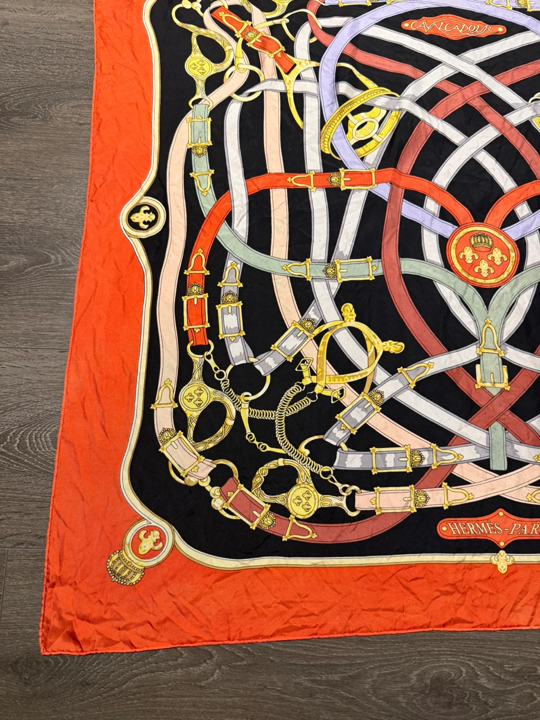 Hermès Paris Silk Scarf - "Cavalcadour" rare - photo 4