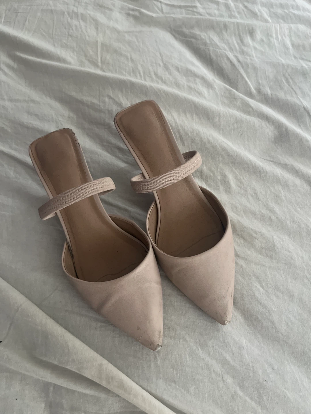 Women's Beige Mule Heels - photo 2