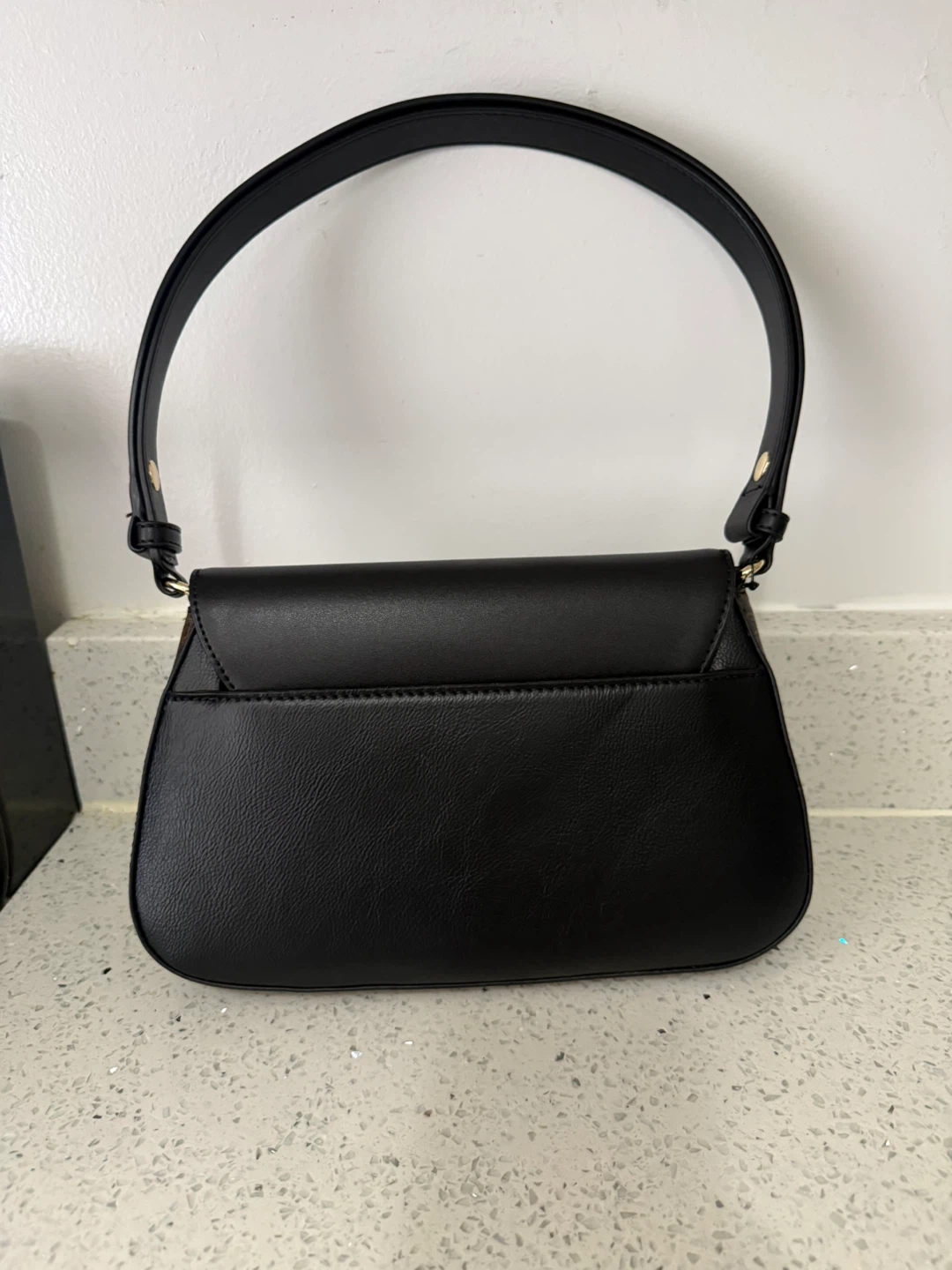 Calvin Klein Black & Brown Monogram Shoulder Bag - photo 4