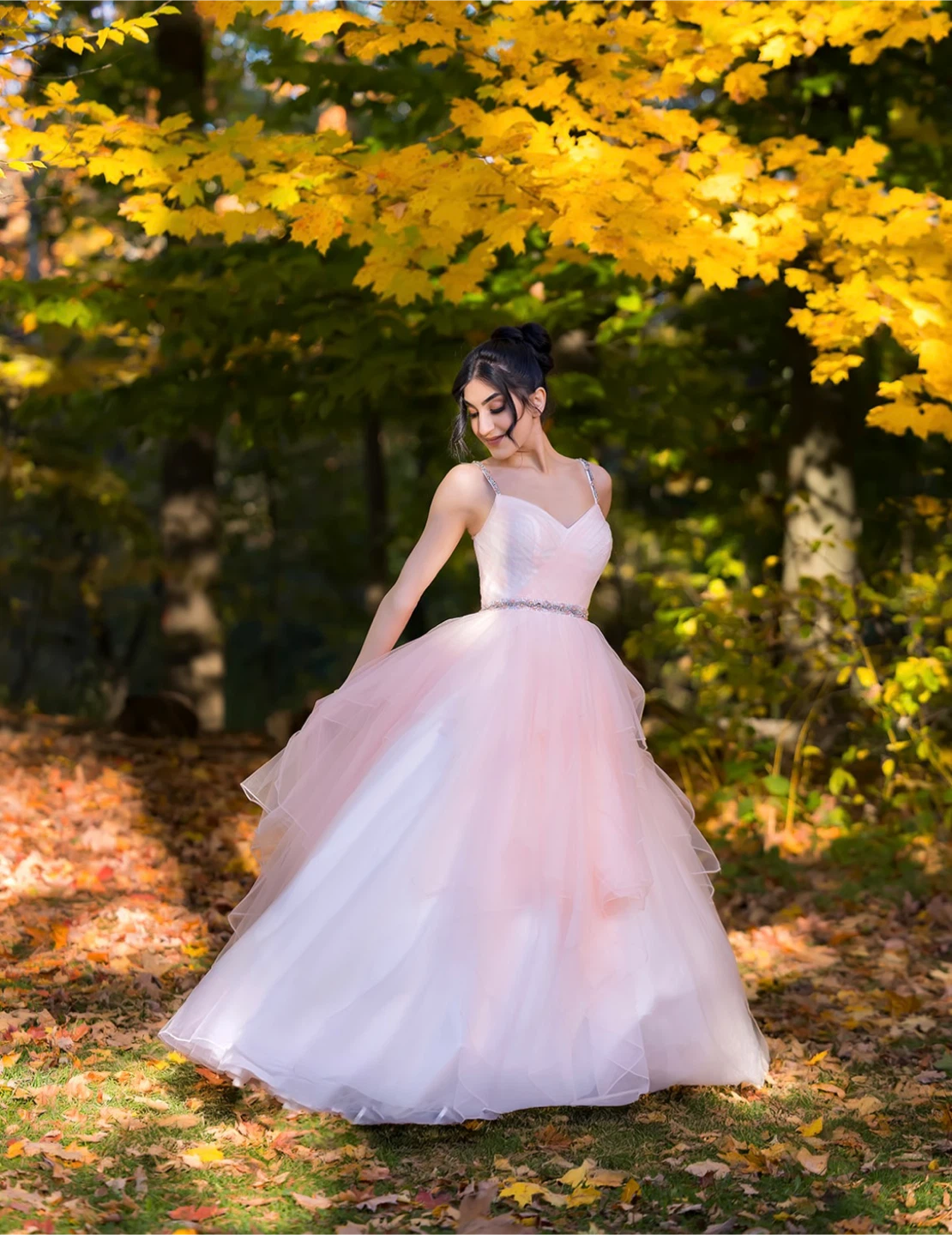 Pink Tulle Ball Gown
