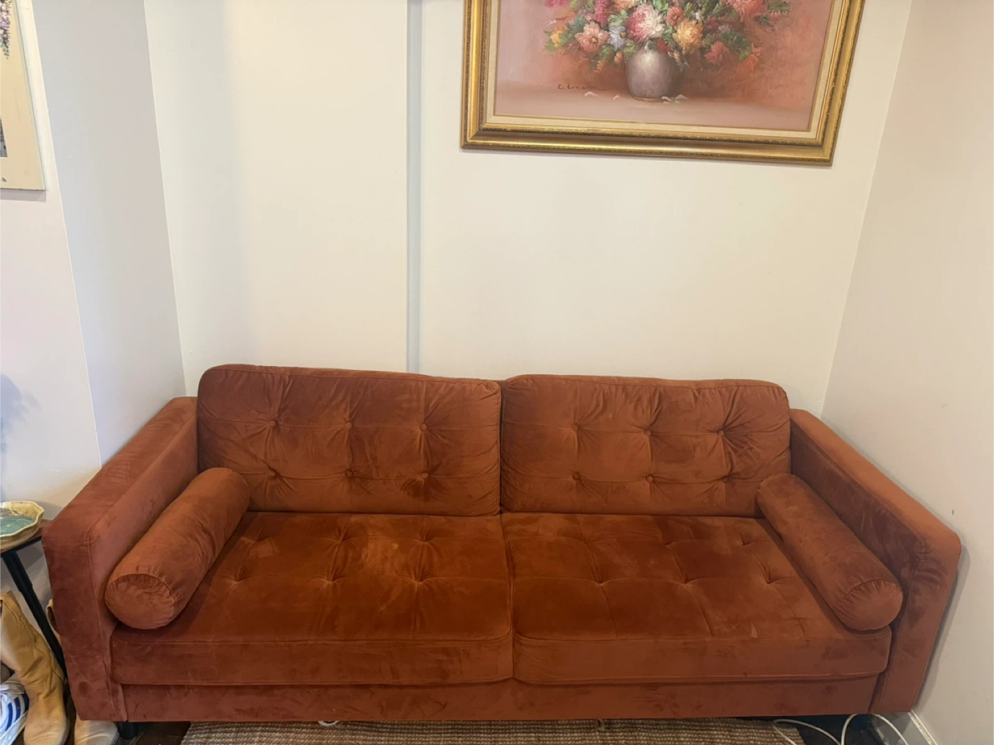 Velvet Tufted Sofa