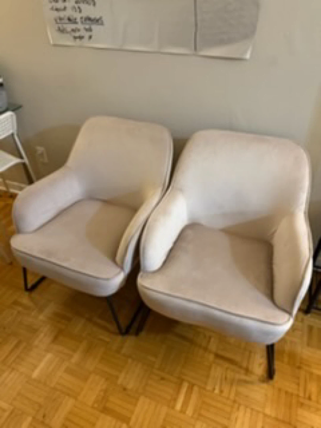 Pair of Light Beige Chairs - photo 2