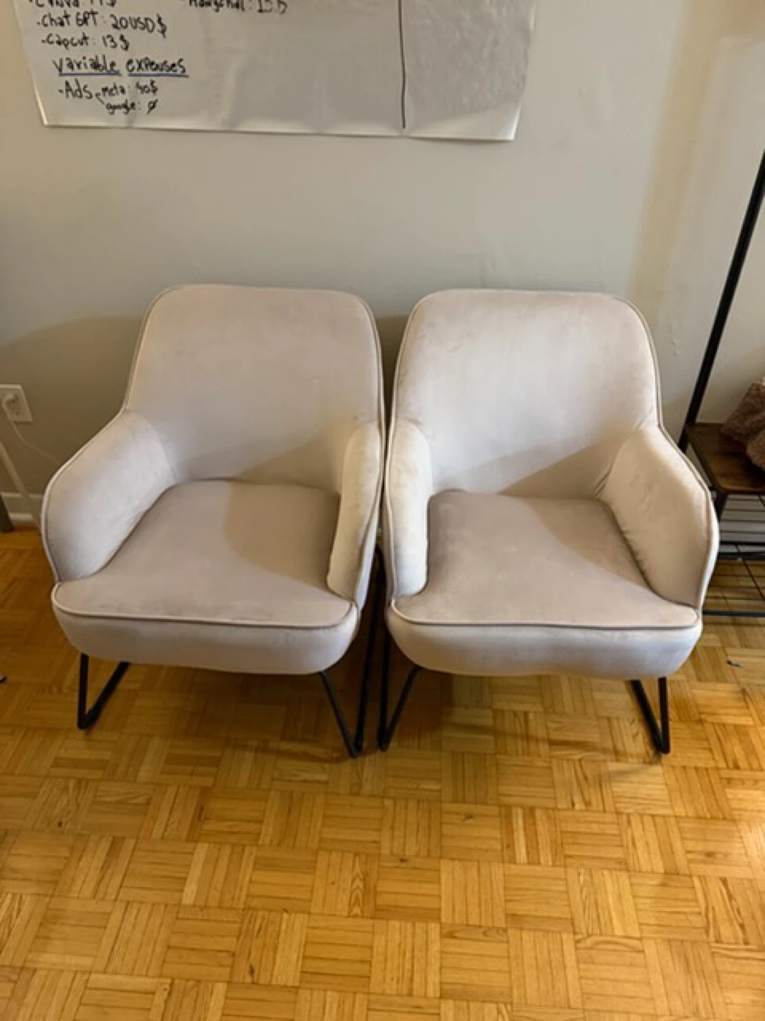 Pair of Light Beige Chairs - photo 3