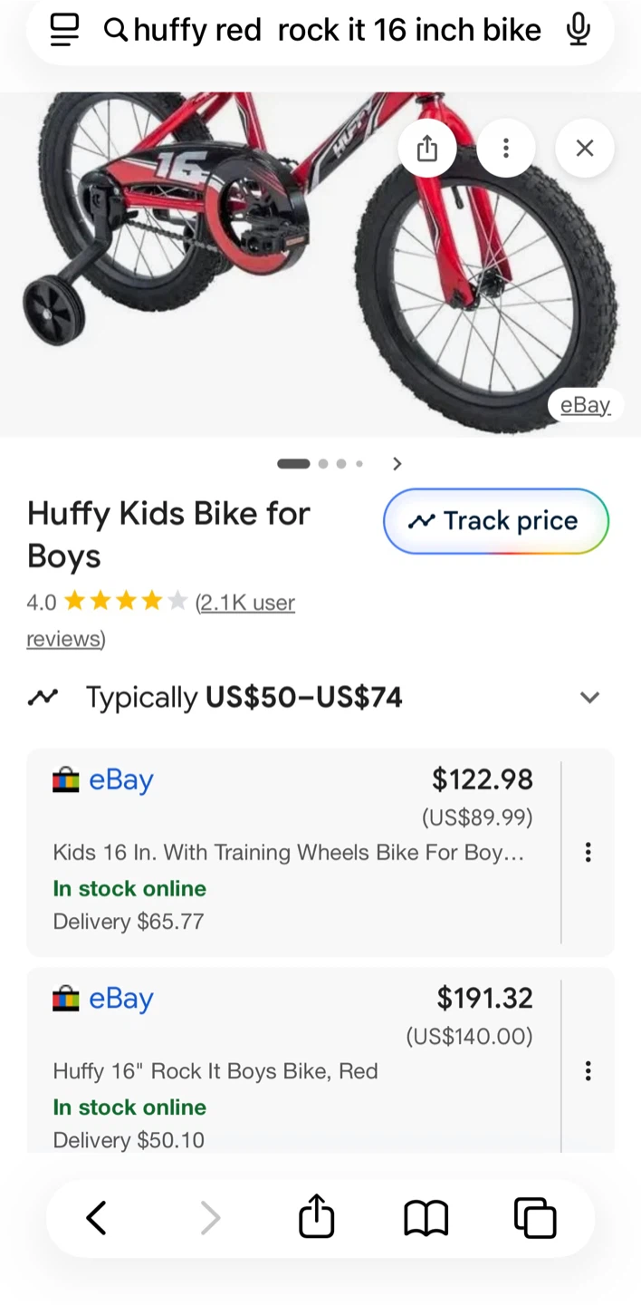 Huffy Red Rock It 16 Inch Kids Bike - photo 4