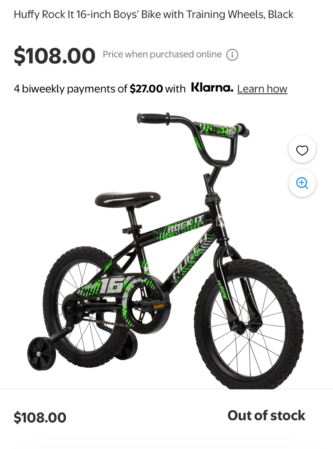 Huffy Red Rock It 16 Inch Kids Bike - photo 5