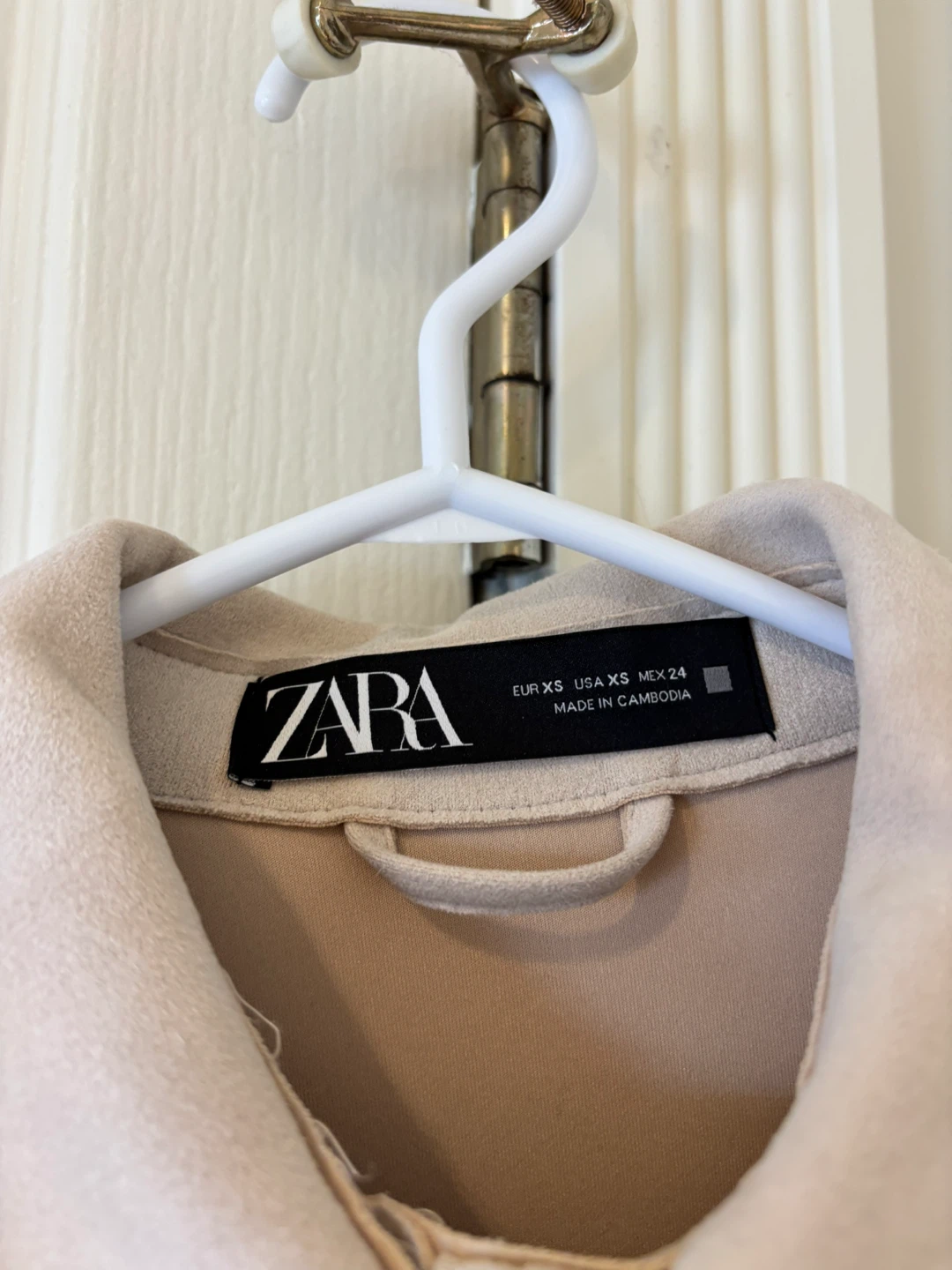 ZARA Beige Suede Shirt Jacket - photo 2