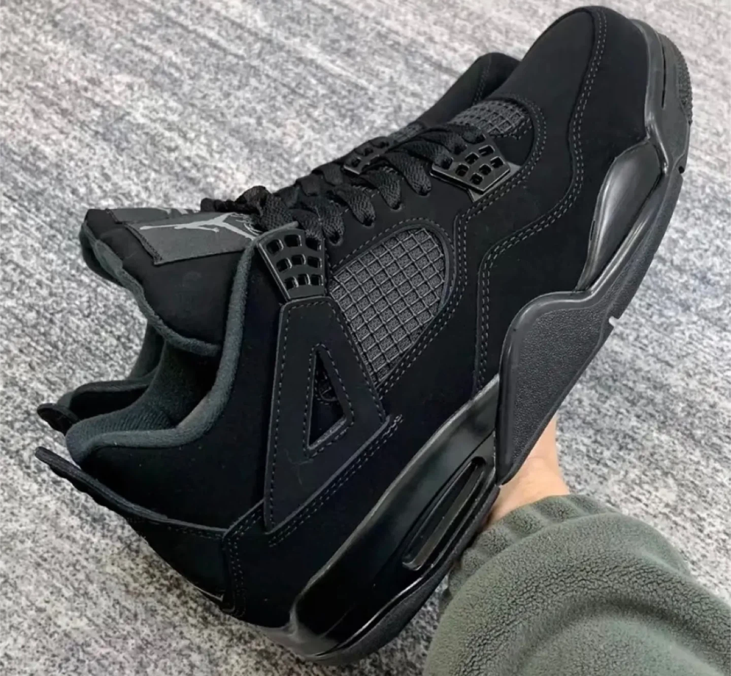 black cat jordan 4’s - photo 4