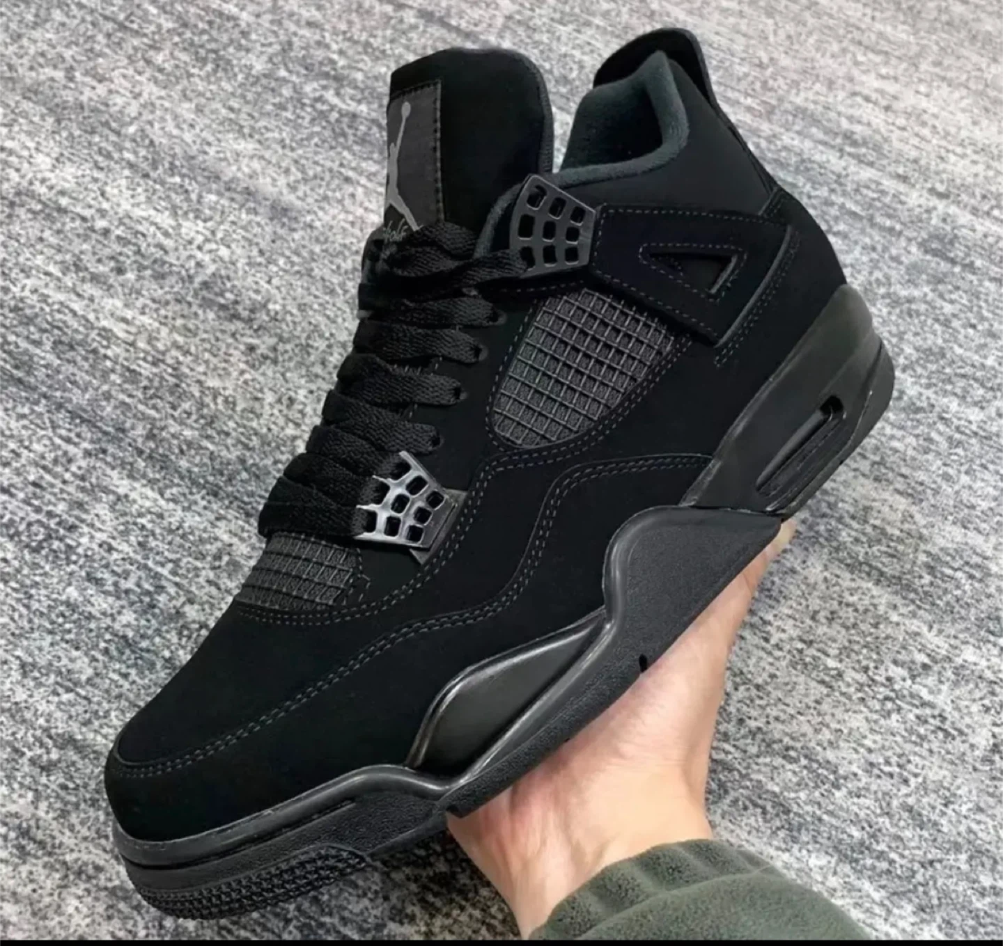 black cat jordan 4’s - photo 2