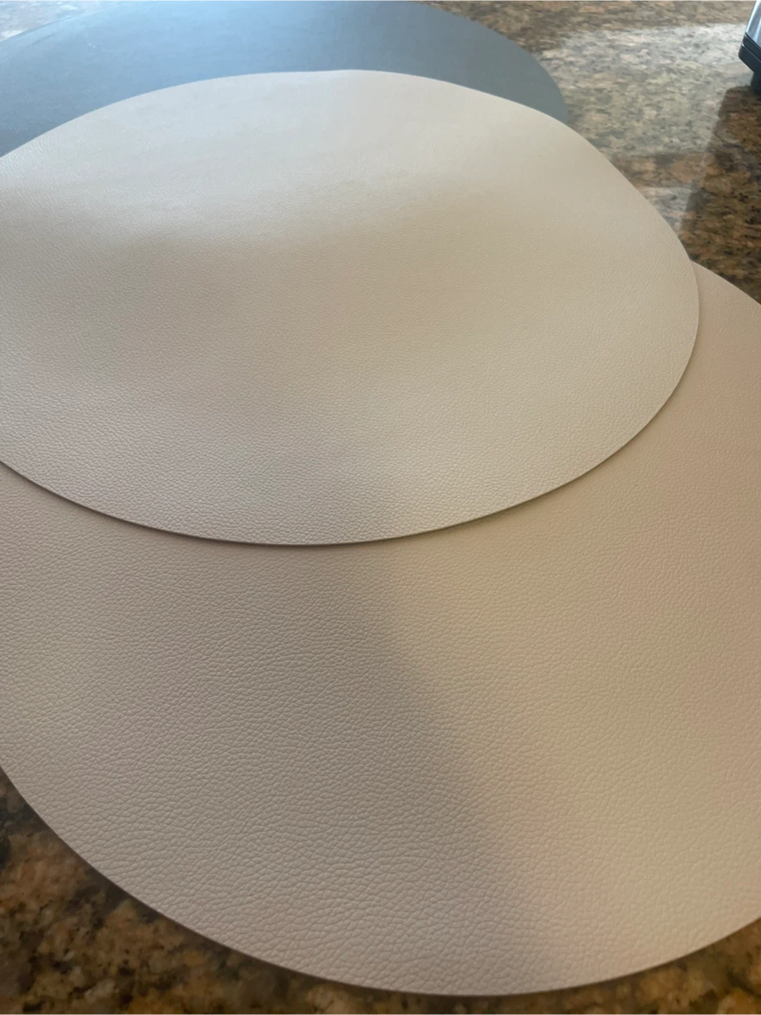 Set of 12 Round Grey Placemats - photo 3