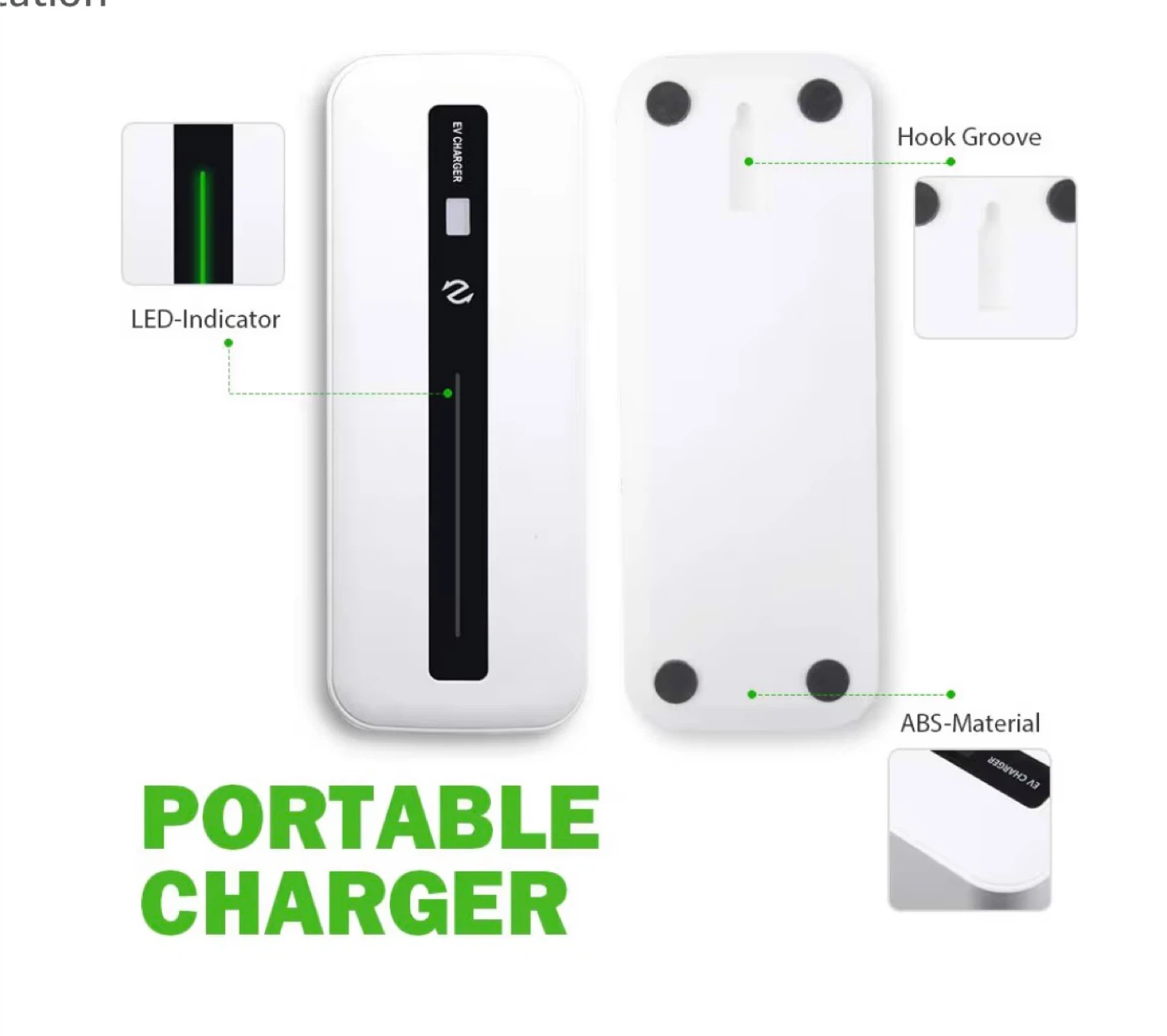 EV Charger Level1 15A 110V 20ft SAE J1772 Charging Station EV12 - photo 3