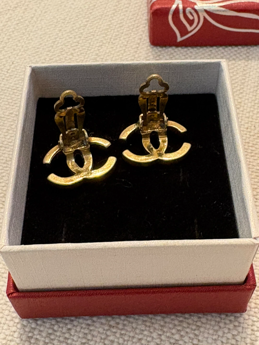 Chanel CC Clip-On Earrings Gold Tone - photo 2