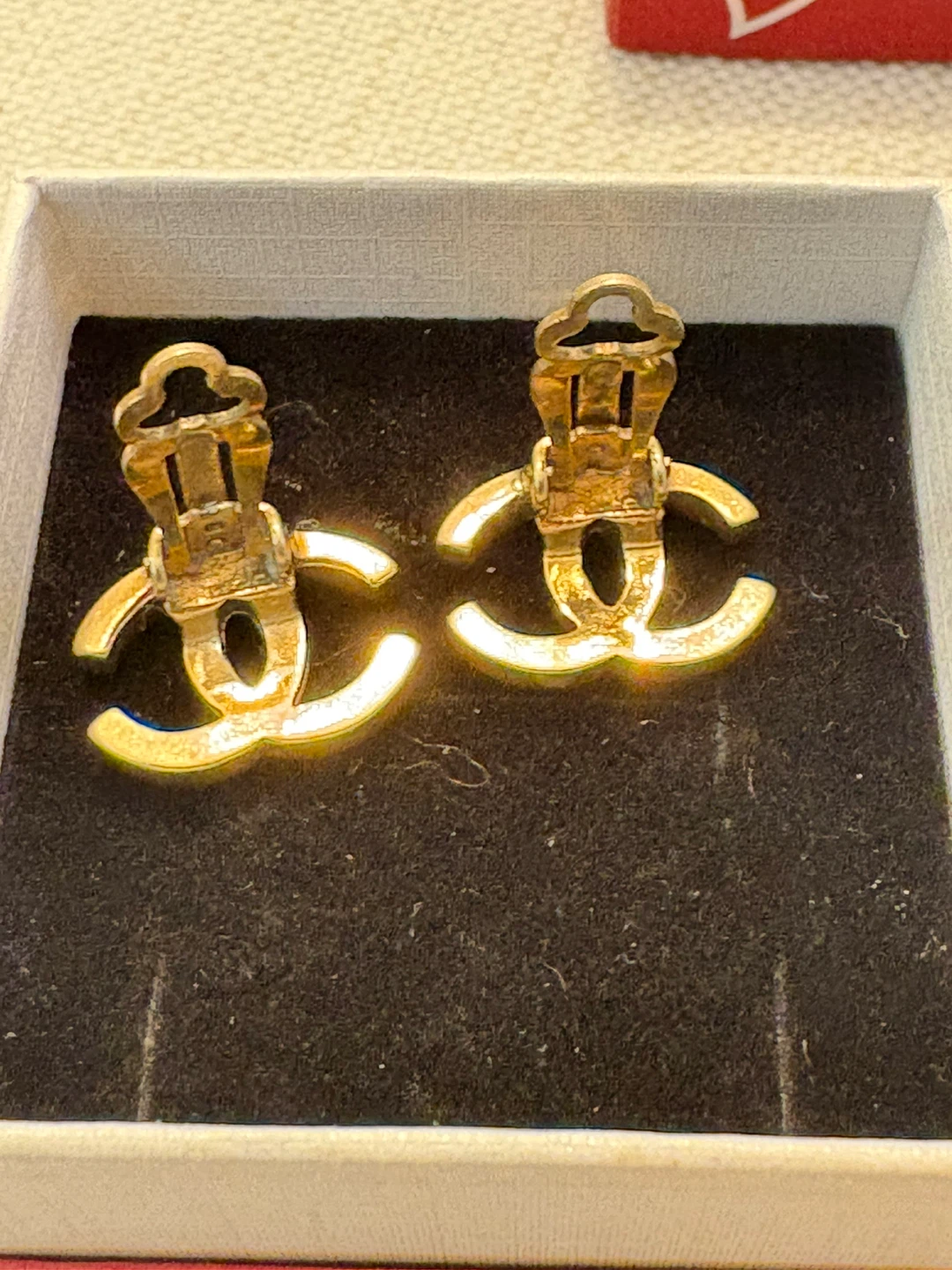 Chanel CC Clip-On Earrings Gold Tone - photo 4