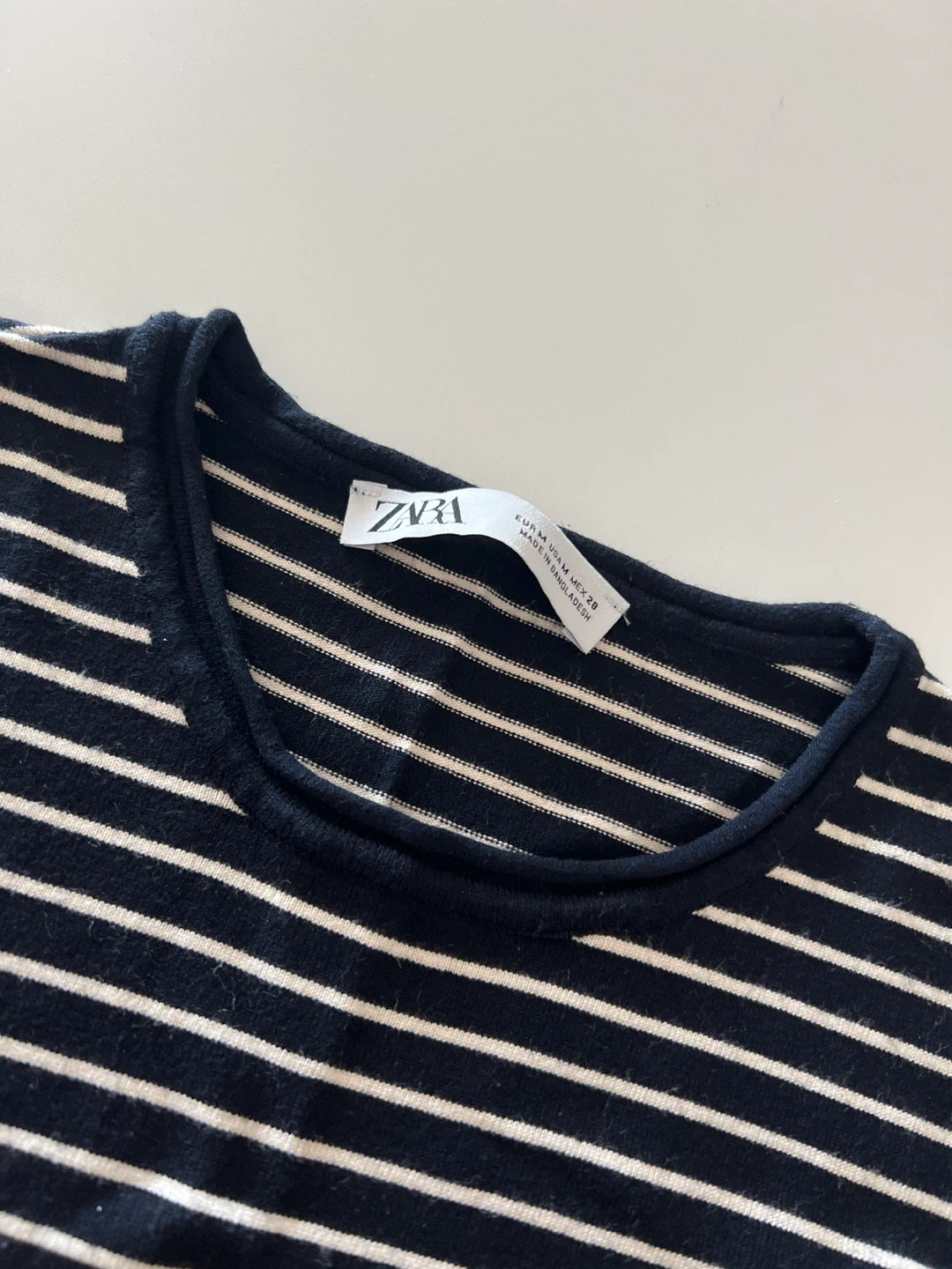 🧡Zara Striped Long Sleeve Top - Size M - photo 2