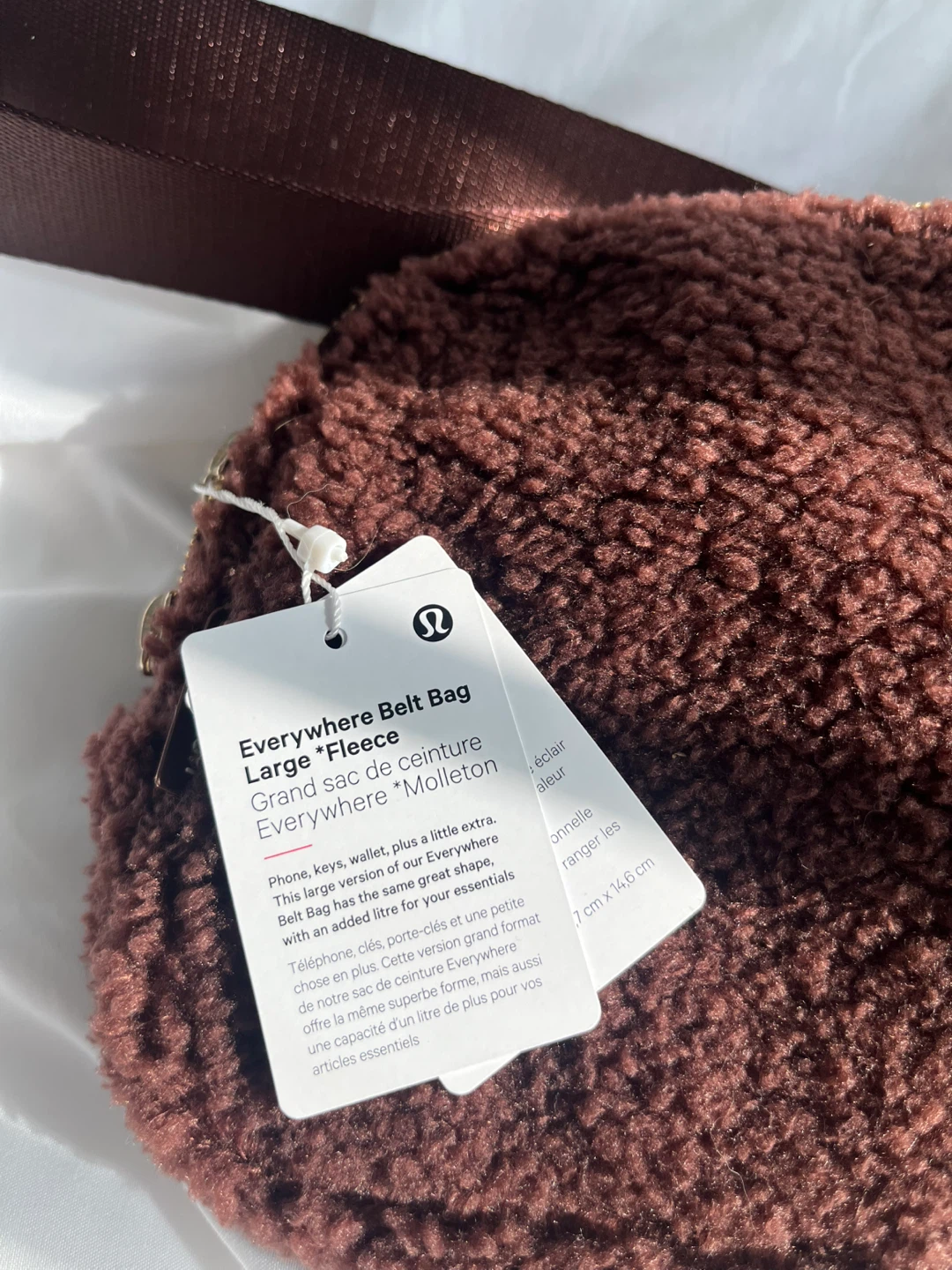 Lululemon Everywhere Belt Bag Large Fleece Molleton Brindle Gold - photo 2