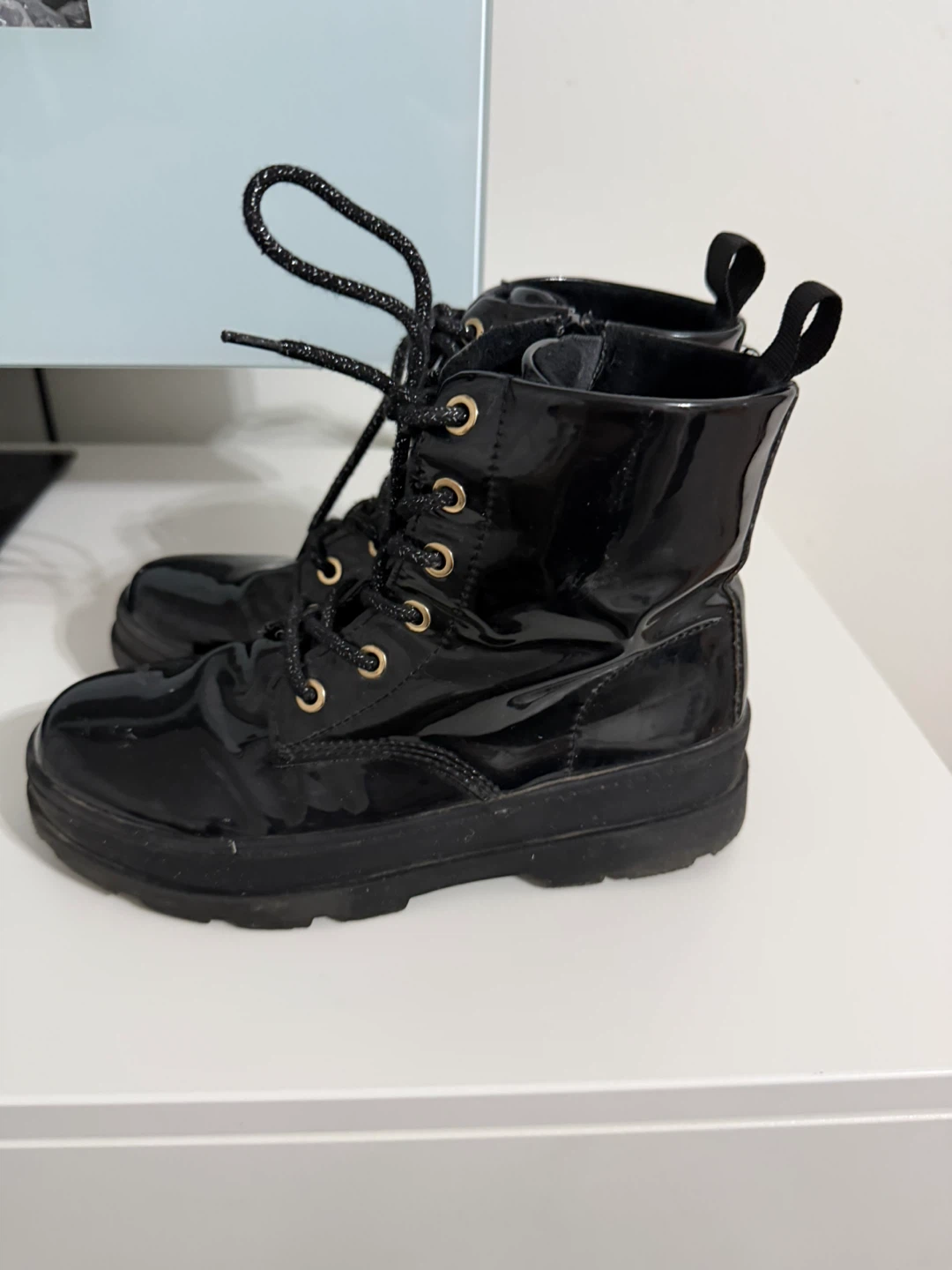 H&M combat boots size 2.5 girls - photo 3