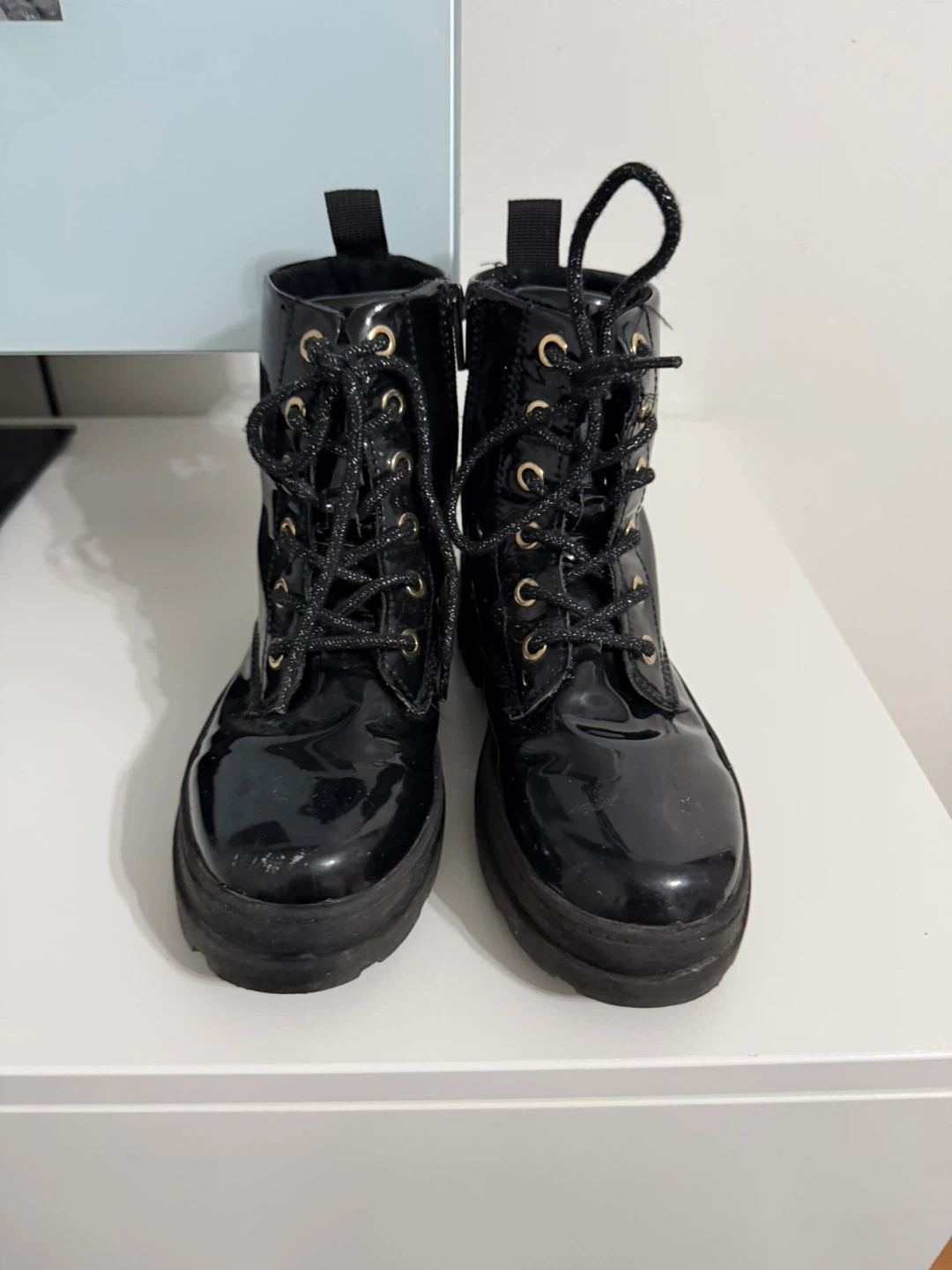 H&M combat boots size 2.5 girls - photo 2