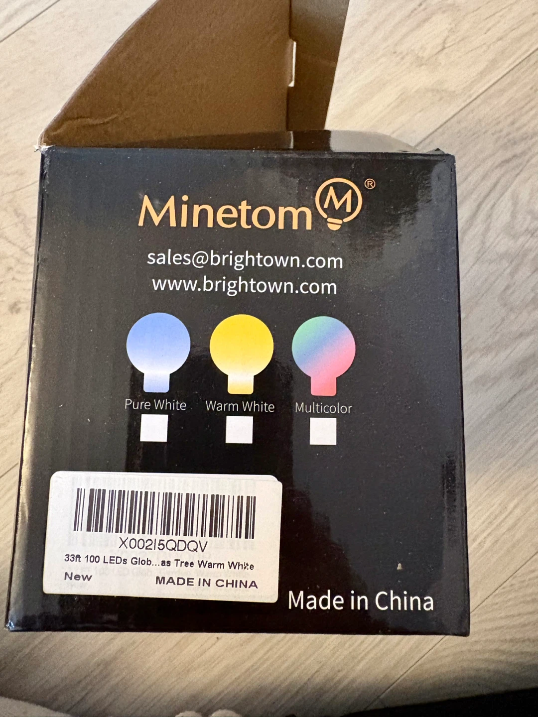 Minetom Globe String Lights - Warm White - 100 LEDs - photo 4
