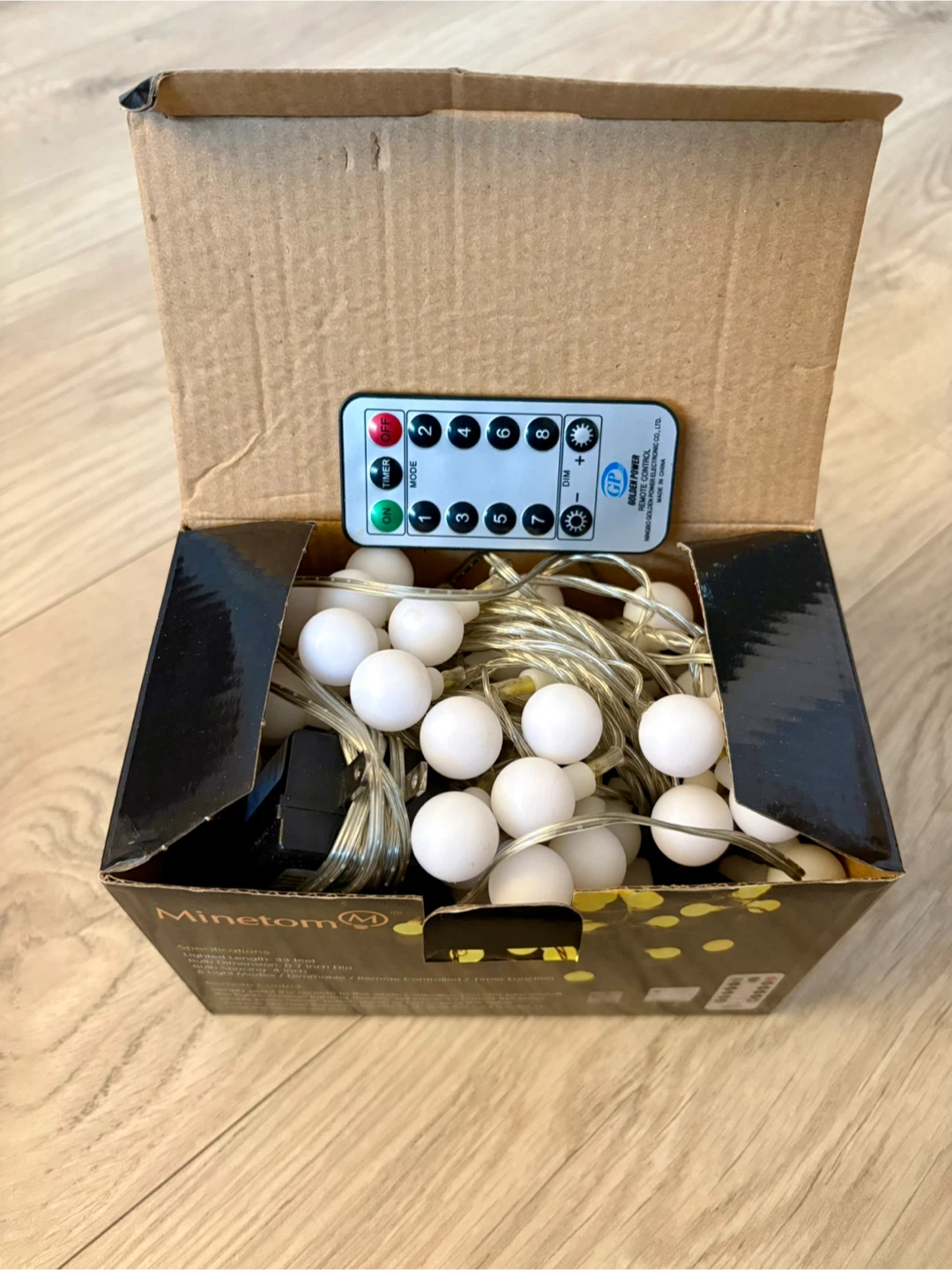 Minetom Globe String Lights - Warm White - 100 LEDs - photo 5