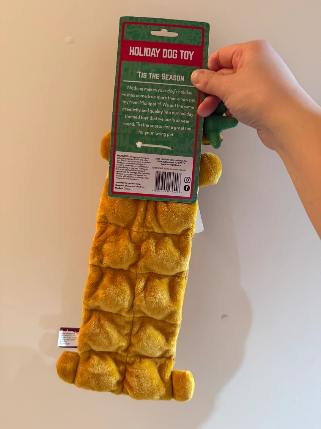 🧡 Multipet Holiday Dog Toy - Reindeer - photo 2