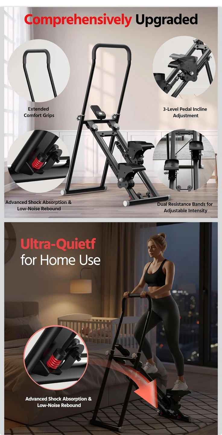 Vertical Climber Exercise Machine with Smart Display - photo 2